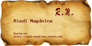 Riedl Magdolna névjegykártya